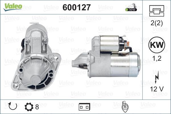 Valeo 600127 - Starter alexcarstop-ersatzteile.com