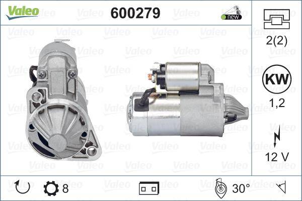 Valeo 600279 - Starter alexcarstop-ersatzteile.com