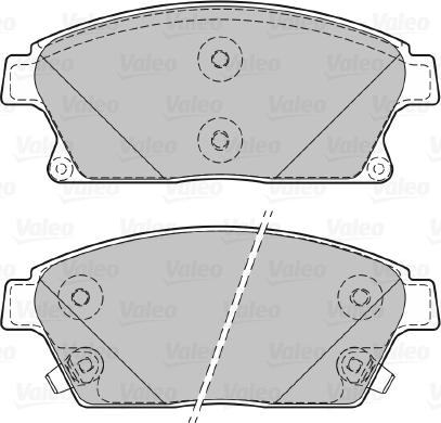 Valeo 601070 - Bremsbelagsatz, Scheibenbremse alexcarstop-ersatzteile.com