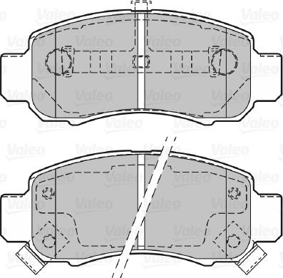 Valeo 601352 - Bremsbelagsatz, Scheibenbremse alexcarstop-ersatzteile.com