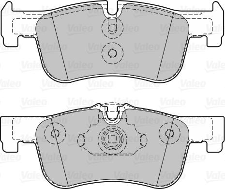 Valeo 601318 - Bremsbelagsatz, Scheibenbremse alexcarstop-ersatzteile.com