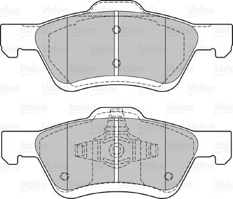 Valeo 601295 - Bremsbelagsatz, Scheibenbremse alexcarstop-ersatzteile.com