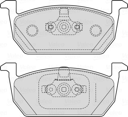 Valeo 601719 - Bremsbelagsatz, Scheibenbremse alexcarstop-ersatzteile.com