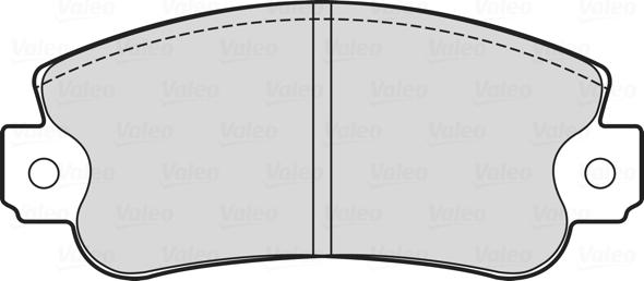 Valeo 601713 - Bremsbelagsatz, Scheibenbremse alexcarstop-ersatzteile.com