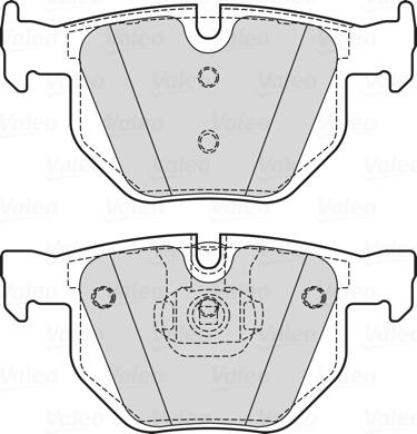 Valeo 601725 - Bremsbelagsatz, Scheibenbremse alexcarstop-ersatzteile.com