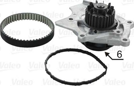 Valeo 614594 - Wasserpumpe + Zahnriemensatz alexcarstop-ersatzteile.com