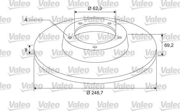 Valeo 675408 - Bremsscheibe alexcarstop-ersatzteile.com