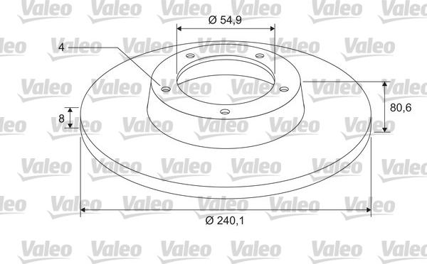 Valeo 675403 - Bremsscheibe alexcarstop-ersatzteile.com