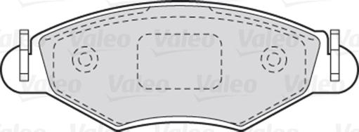 Valeo 670461 - Bremsbelagsatz, Scheibenbremse alexcarstop-ersatzteile.com