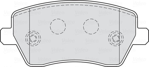 Valeo 670641 - Bremsbelagsatz, Scheibenbremse alexcarstop-ersatzteile.com