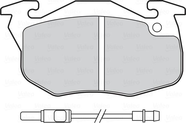 Valeo 670075 - Bremsbelagsatz, Scheibenbremse alexcarstop-ersatzteile.com