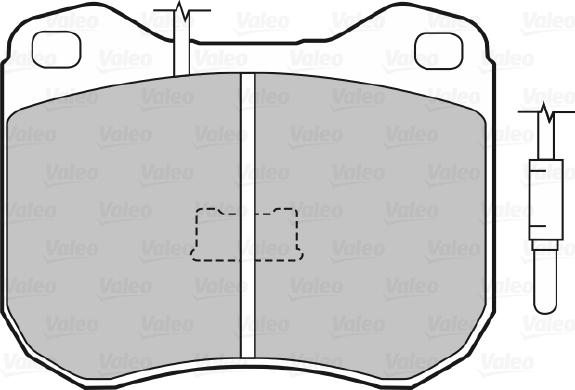 Valeo 670178 - Bremsbelagsatz, Scheibenbremse alexcarstop-ersatzteile.com