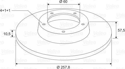 Valeo 197591 - Bremsscheibe alexcarstop-ersatzteile.com