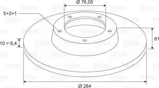 Valeo 197027 - Bremsscheibe alexcarstop-ersatzteile.com