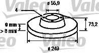 Valeo 197100 - Bremsscheibe alexcarstop-ersatzteile.com