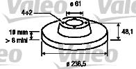 Valeo 186435 - Bremsscheibe alexcarstop-ersatzteile.com