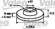 Valeo 186432 - Bremsscheibe alexcarstop-ersatzteile.com