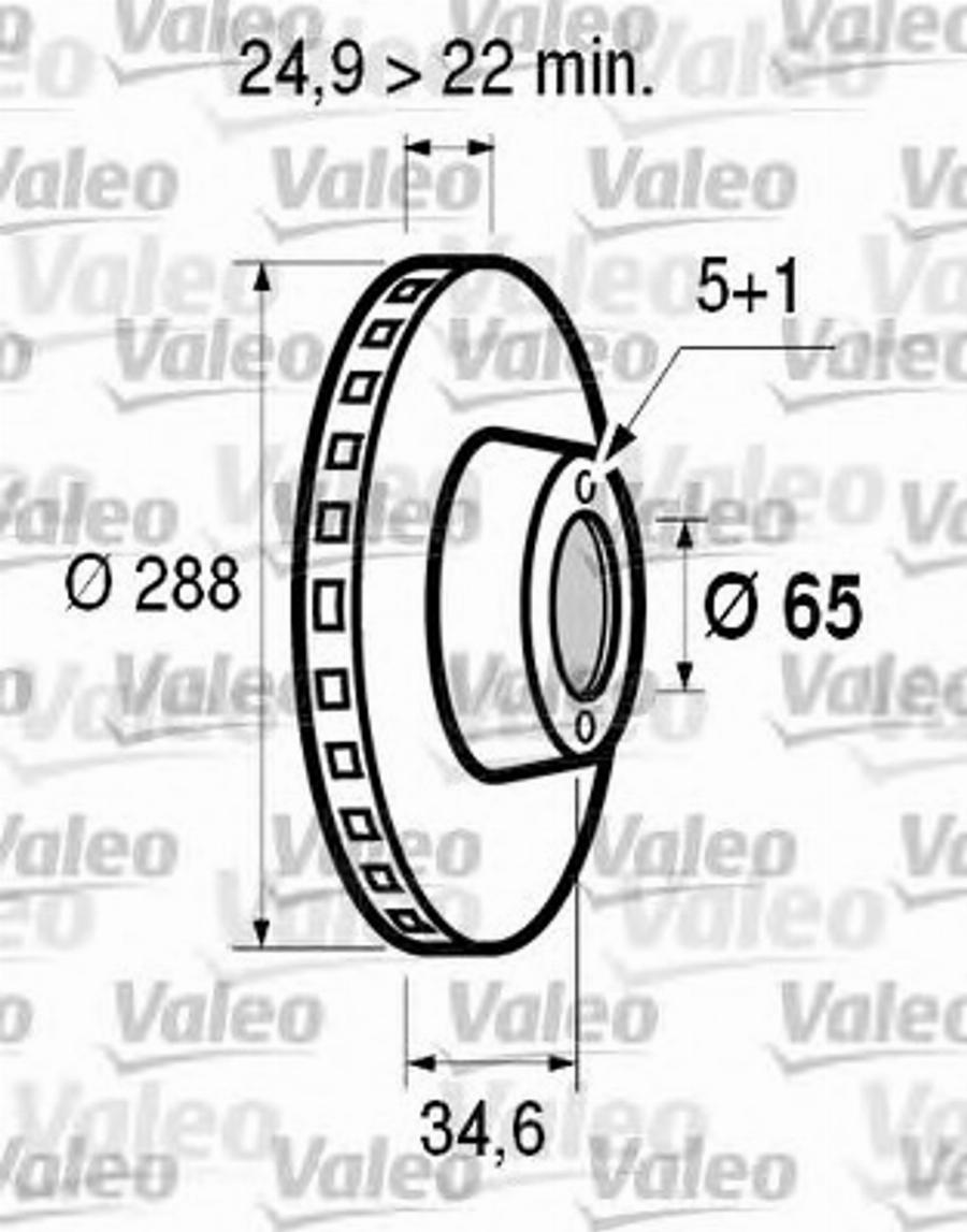 Valeo 186602 - Bremsscheibe alexcarstop-ersatzteile.com