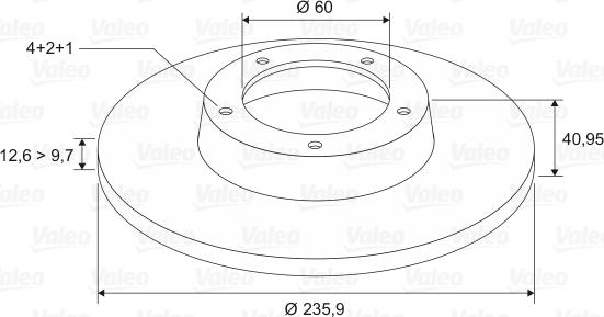 Valeo 186187 - Bremsscheibe alexcarstop-ersatzteile.com