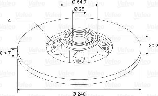 Valeo 186897 - Bremsscheibe alexcarstop-ersatzteile.com