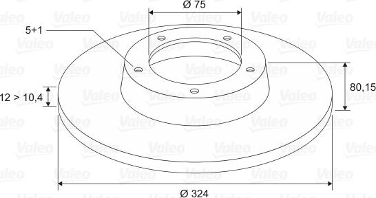 Valeo 186809 - Bremsscheibe alexcarstop-ersatzteile.com