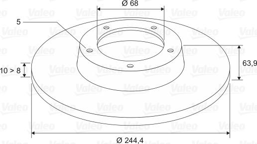 Valeo 186294 - Bremsscheibe alexcarstop-ersatzteile.com