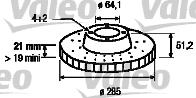 Valeo 186235 - Bremsscheibe alexcarstop-ersatzteile.com