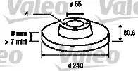 Valeo 186796 - Bremsscheibe alexcarstop-ersatzteile.com