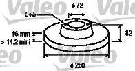 Valeo 186708 - Bremsscheibe alexcarstop-ersatzteile.com