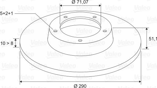 Valeo 186785 - Bremsscheibe alexcarstop-ersatzteile.com