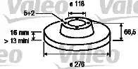 Valeo 187148 - Bremsscheibe alexcarstop-ersatzteile.com