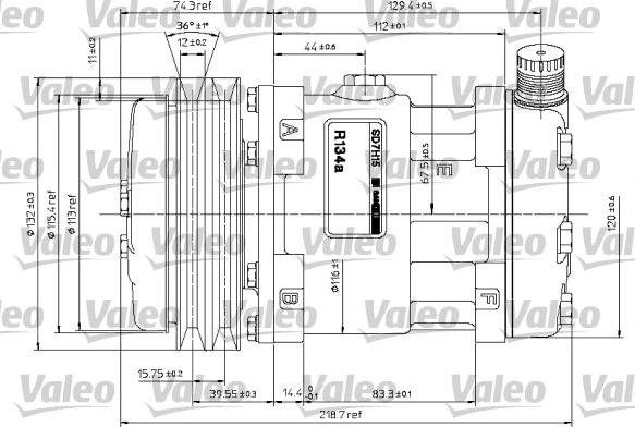 Valeo 815861 - Kompressor, Klimaanlage alexcarstop-ersatzteile.com