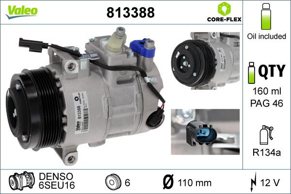 Valeo 813388 - Kompressor, Klimaanlage alexcarstop-ersatzteile.com