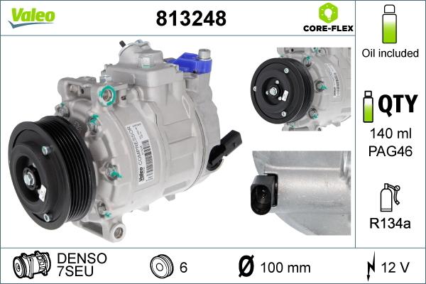 Valeo 813248 - Kompressor, Klimaanlage alexcarstop-ersatzteile.com