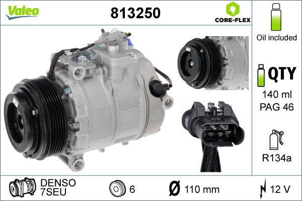 Valeo 813250 - Kompressor, Klimaanlage alexcarstop-ersatzteile.com