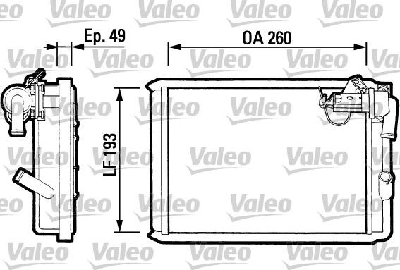 Valeo 812047 - Wärmetauscher, Innenraumheizung alexcarstop-ersatzteile.com