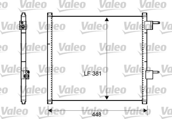 Valeo 817225 - Kondensator, Klimaanlage alexcarstop-ersatzteile.com