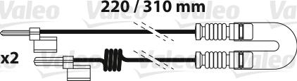 Valeo 882339 - Warnkontakt, Bremsbelagverschleiß alexcarstop-ersatzteile.com