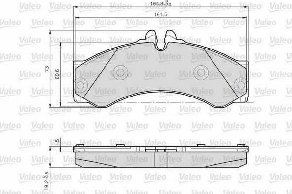 Valeo 873153 - Bremsbelagsatz, Scheibenbremse alexcarstop-ersatzteile.com