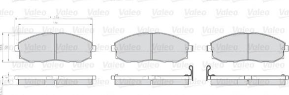 Valeo 872537 - Bremsbelagsatz, Scheibenbremse alexcarstop-ersatzteile.com