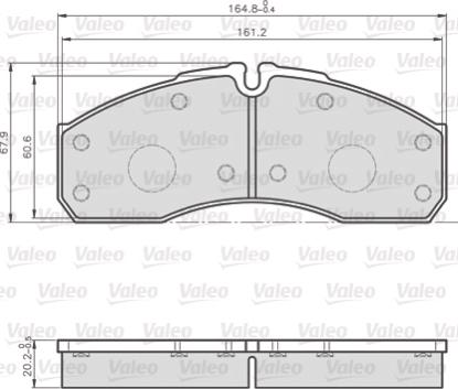 Valeo 872160 - Bremsbelagsatz, Scheibenbremse alexcarstop-ersatzteile.com