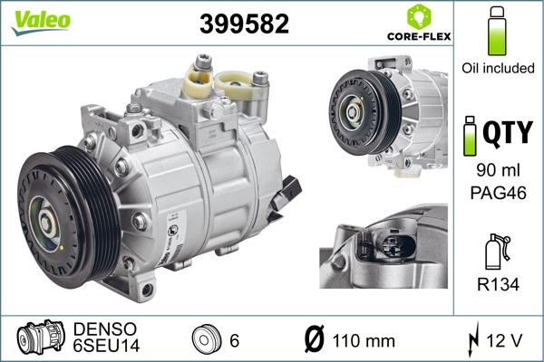 Valeo 399582 - Kompressor, Klimaanlage alexcarstop-ersatzteile.com