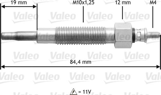 Valeo 345145 - Glühkerze alexcarstop-ersatzteile.com