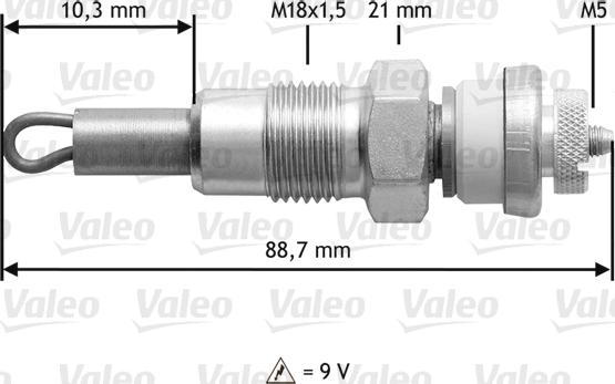 Valeo 345156 - Glühkerze alexcarstop-ersatzteile.com