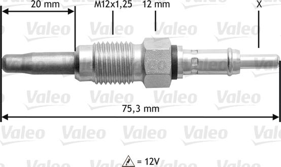 Valeo 345 181 - Glühkerze alexcarstop-ersatzteile.com