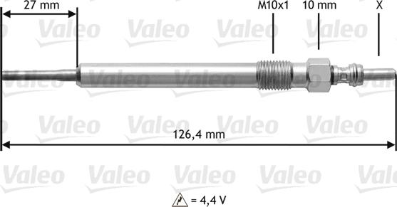 Valeo 345 183 - Glühkerze alexcarstop-ersatzteile.com