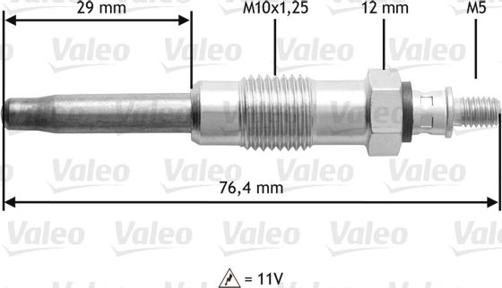 Valeo 345170 - Glühkerze alexcarstop-ersatzteile.com