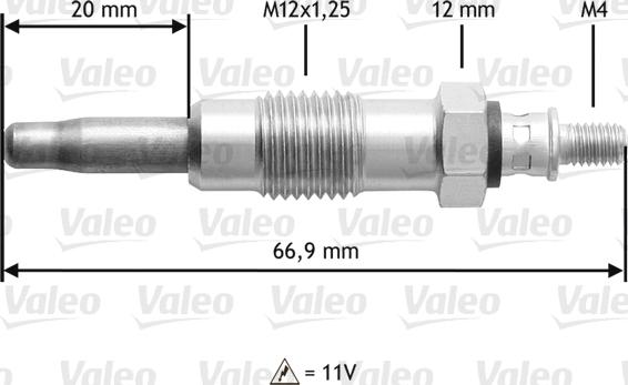 Valeo 345210 - Glühkerze alexcarstop-ersatzteile.com