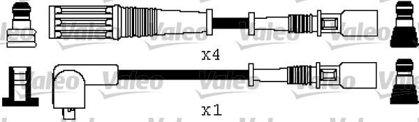 Valeo 346358 - Zündleitungssatz alexcarstop-ersatzteile.com