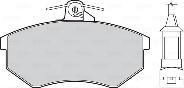 Valeo 301016 - Bremsbelagsatz, Scheibenbremse alexcarstop-ersatzteile.com